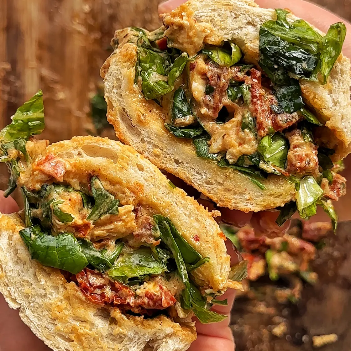 Marry Me Chicken Chopped Salad Sandwich