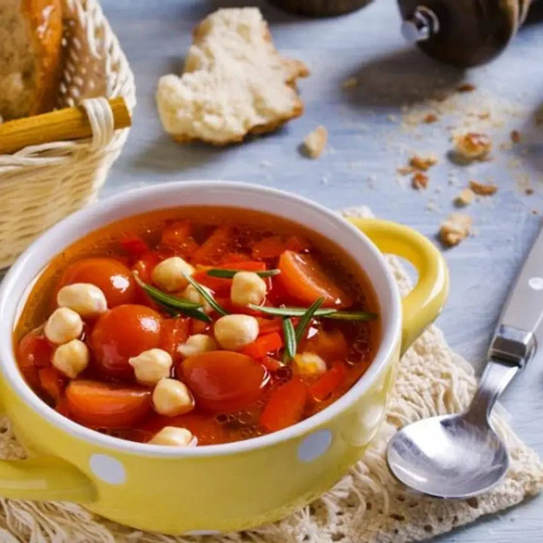 Soupe marocaine aux pois chiches