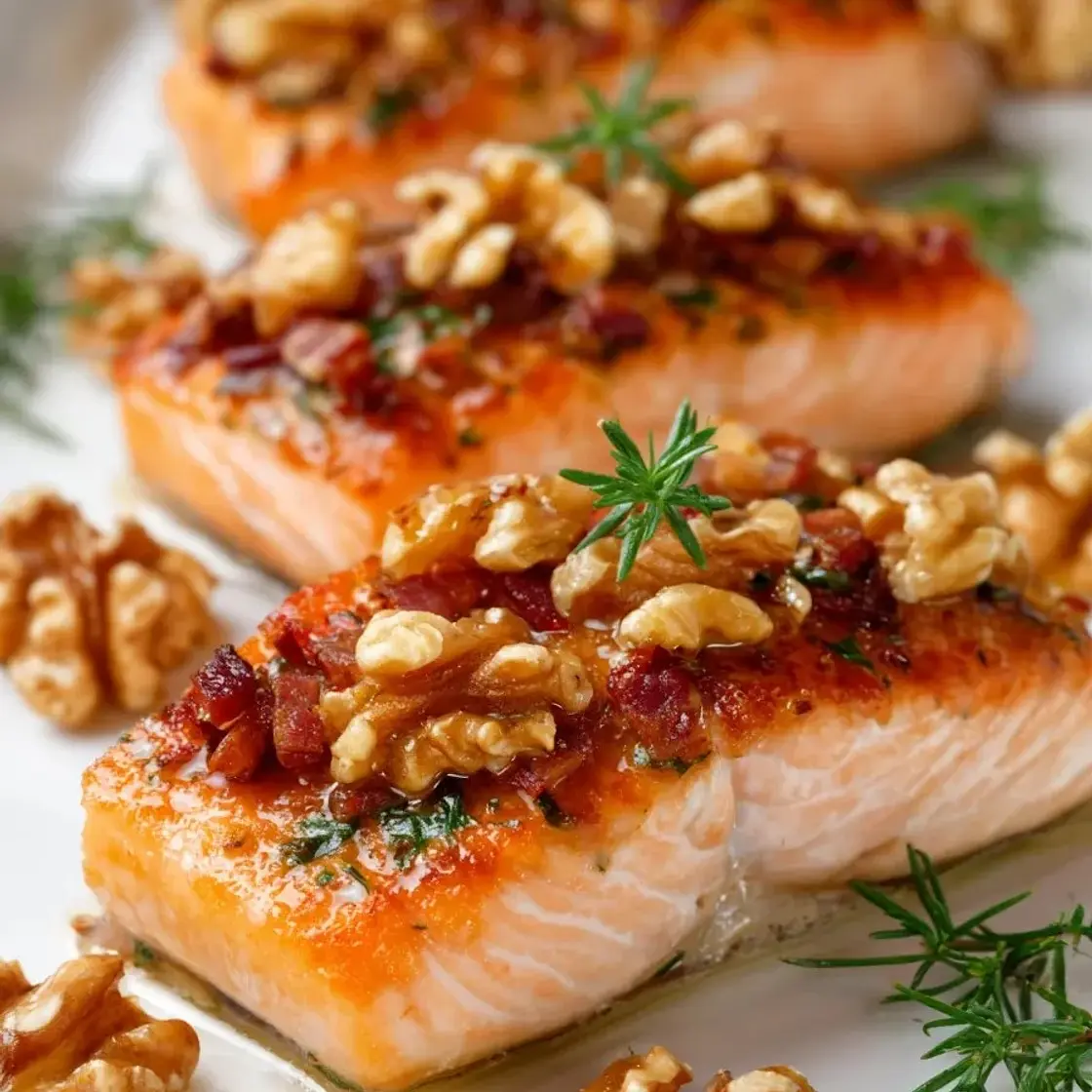 Spicy Walnut Crusted Salmon Recipe