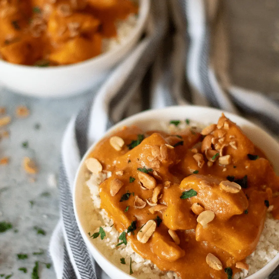Thai Peanut Curry with Chicken | Keto