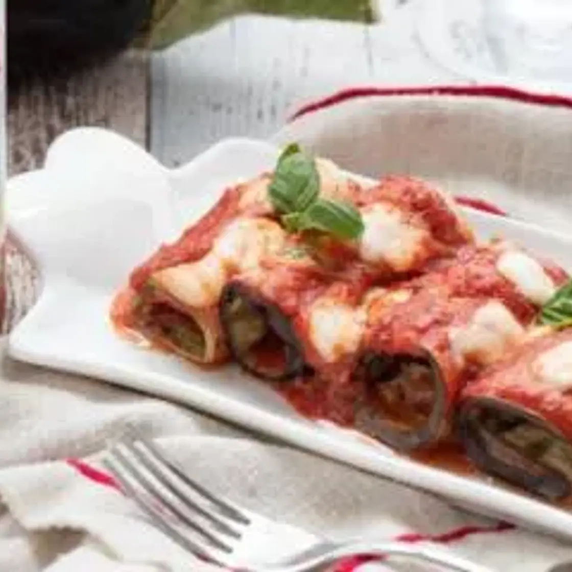 Involtini di melanzane alla mediterranea