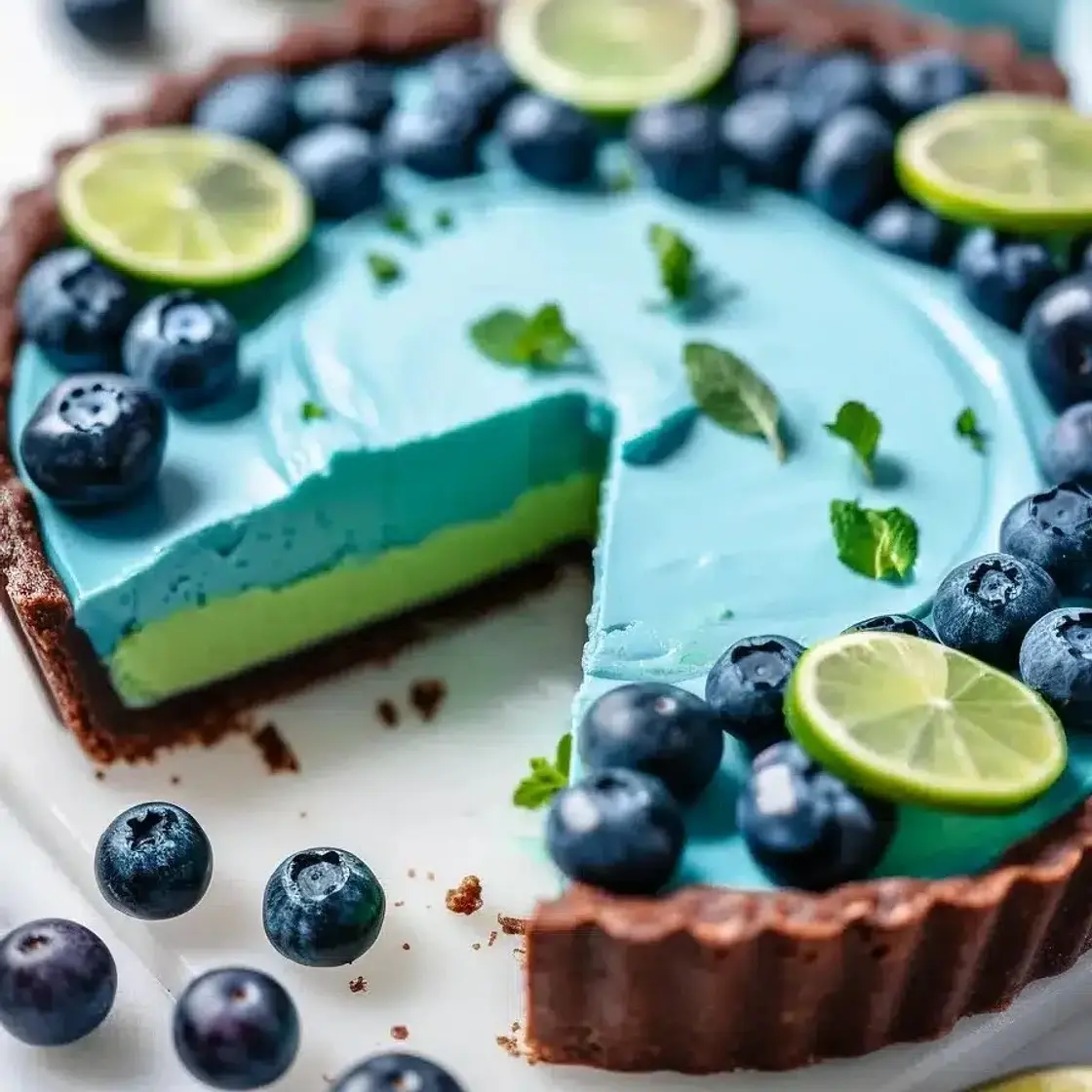 Stunning Blue Lime Tart Recipe