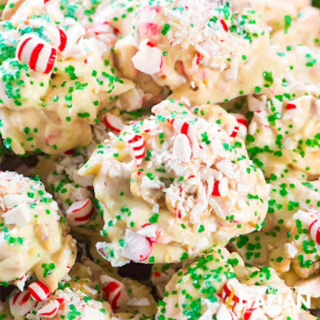 White Chocolate Peppermint Crockpot Candy + Video