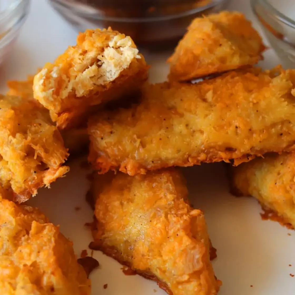 Homemade Chicken Fingers with Canned Chicken