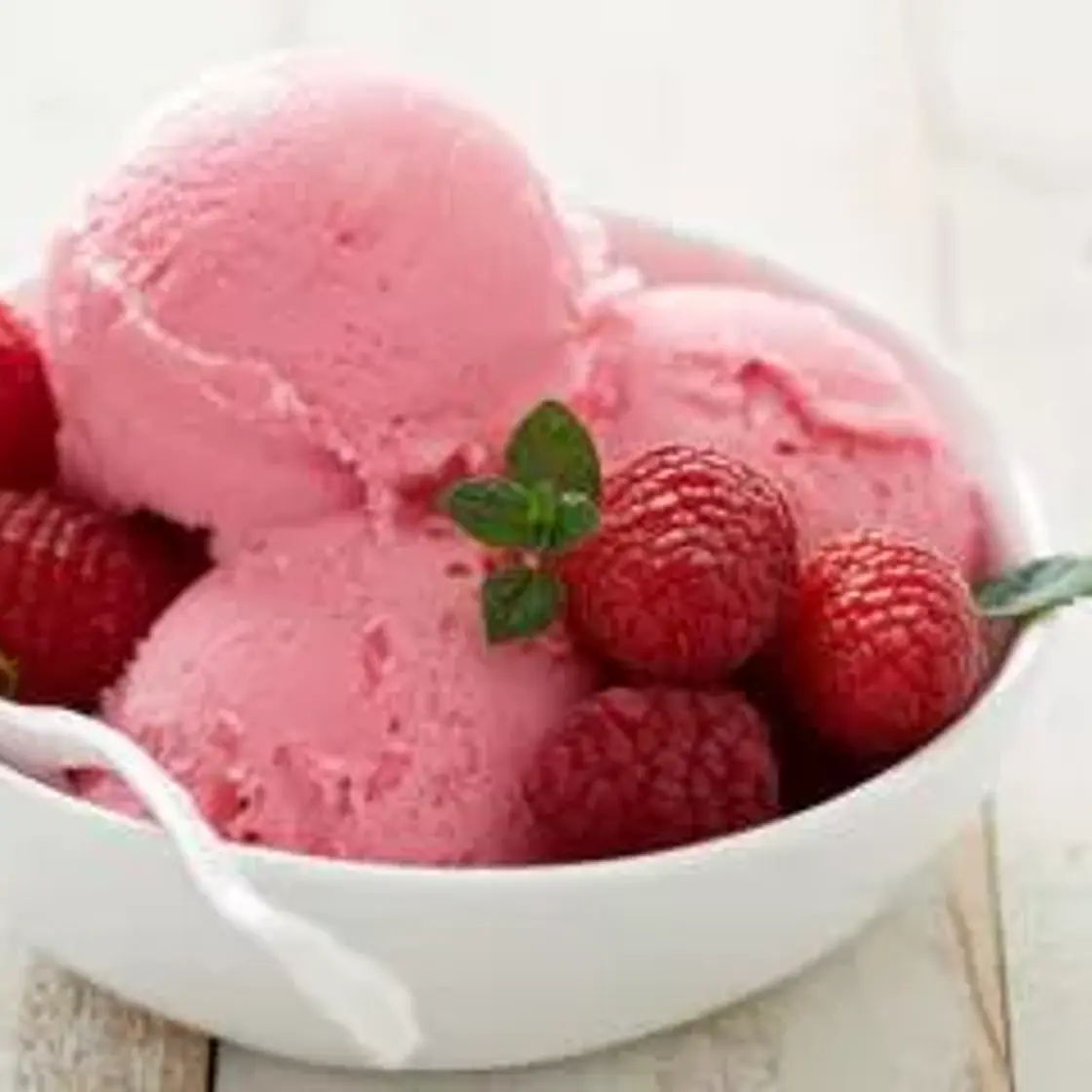 Gelato ai lamponi senza gelatiera