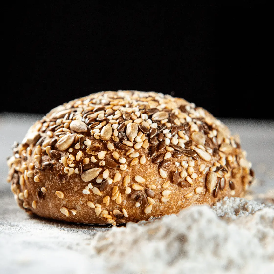 Vollkornbrötchen mit Übernachtgare