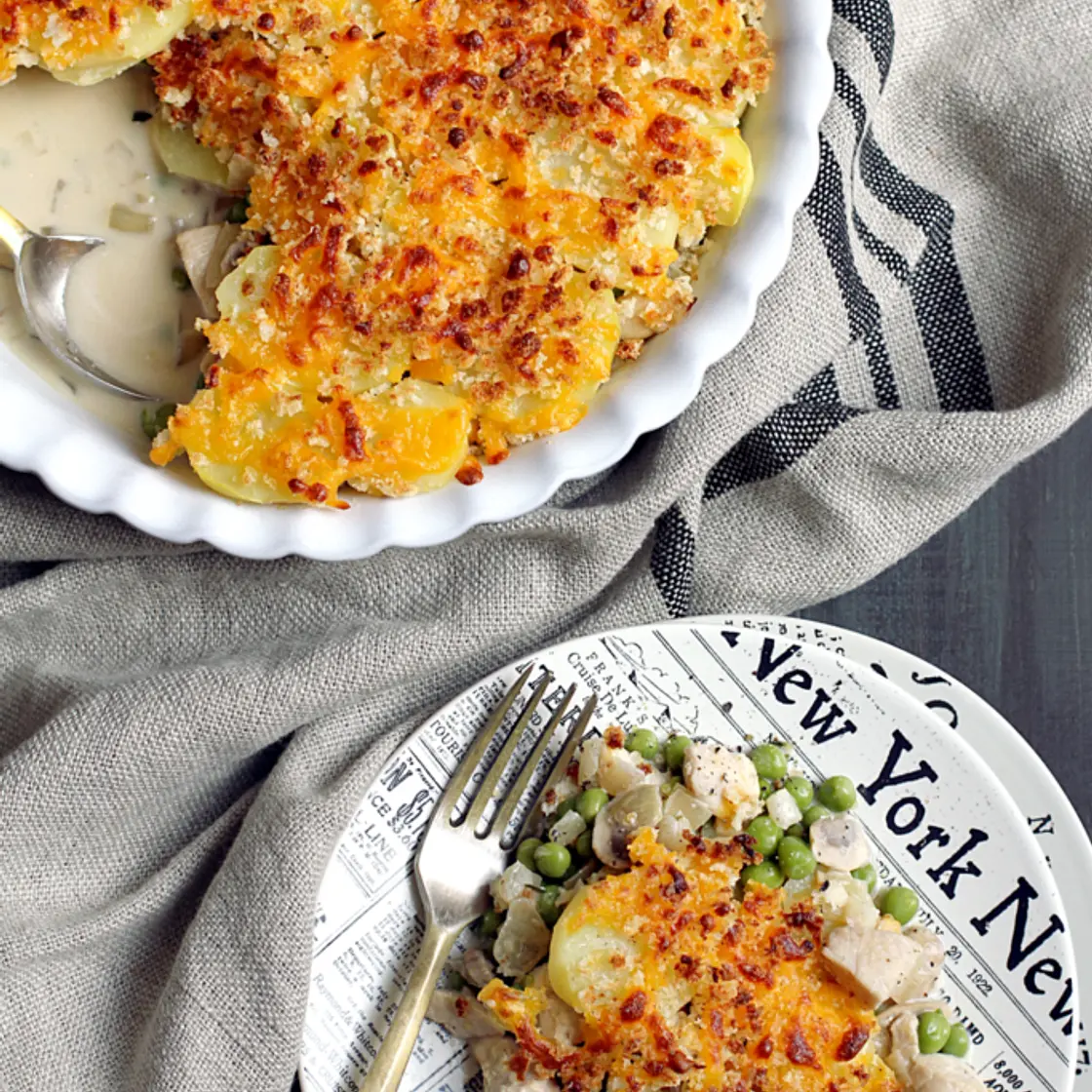 Rustic Potato-Topped Chicken Pot Pie