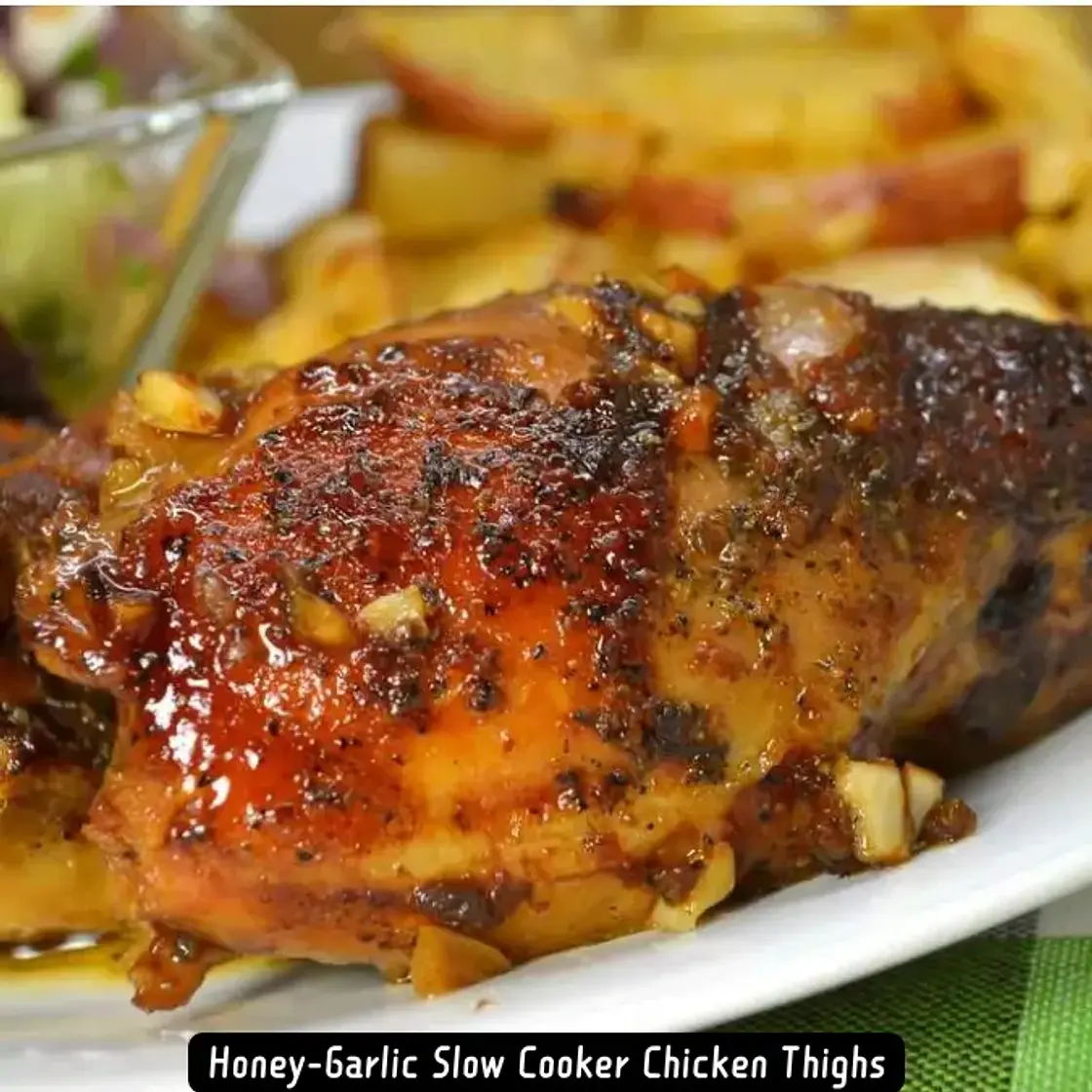 Honey-Garlic Slow Cooker Chicken Thighs