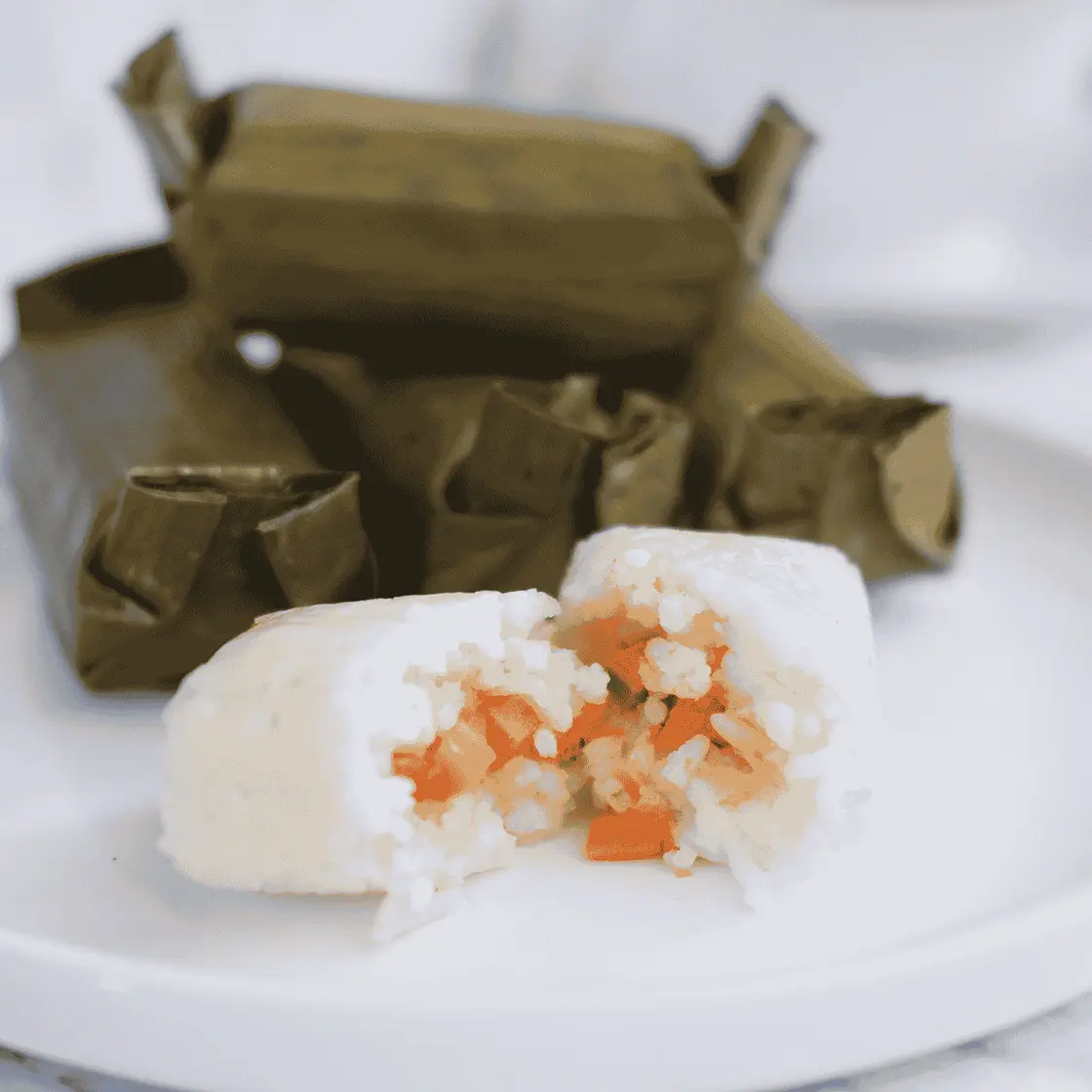 Indonesian Arem-Arem (Rice Cakes with Filling)