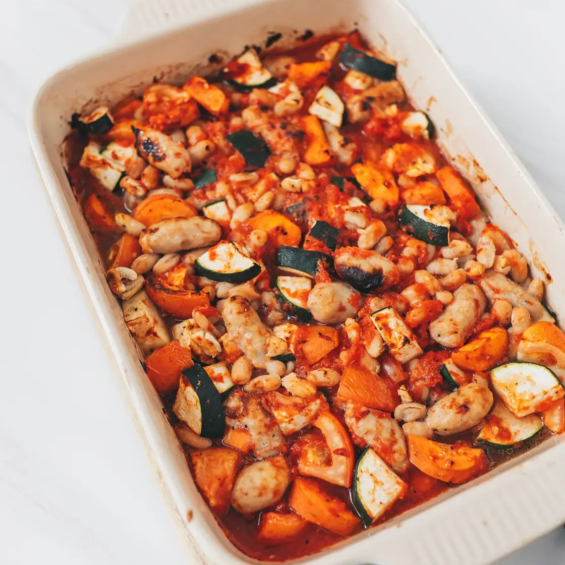 Chipolata Veggie Bake