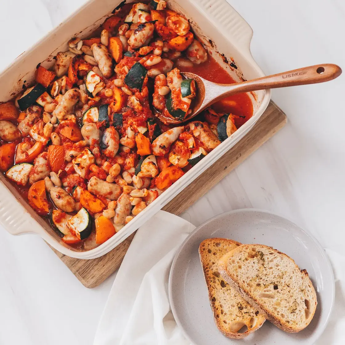 Chipolata Veggie Bake