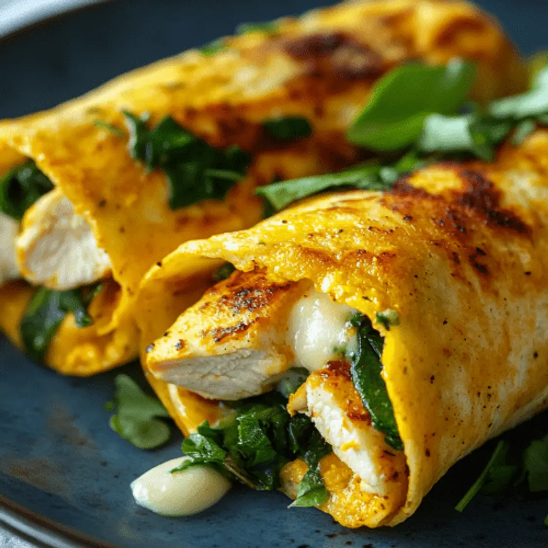 Burritos Keto de Pollo