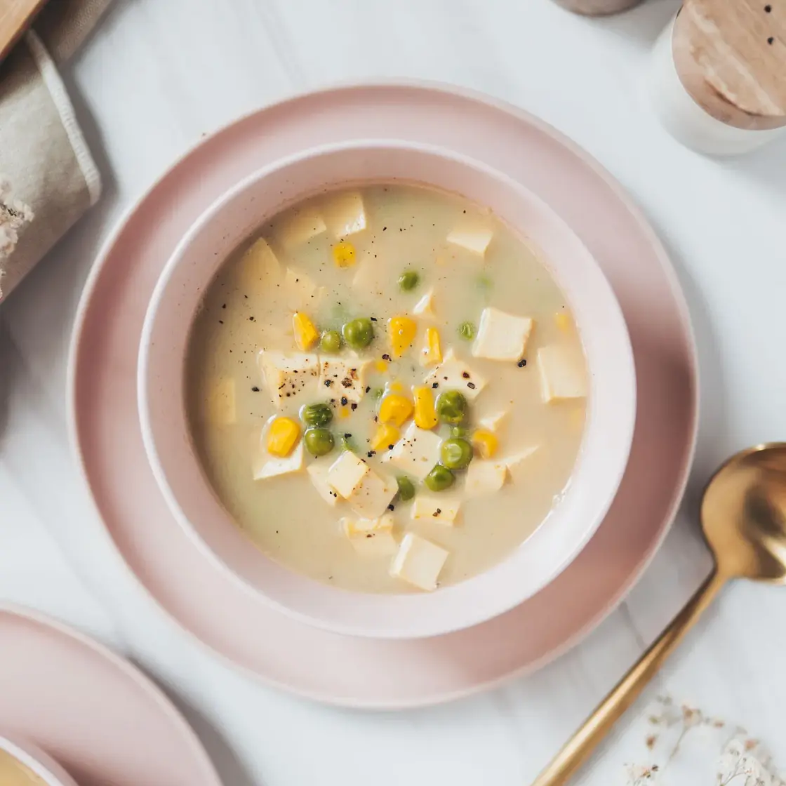 Tofu Veggie Curry Soup