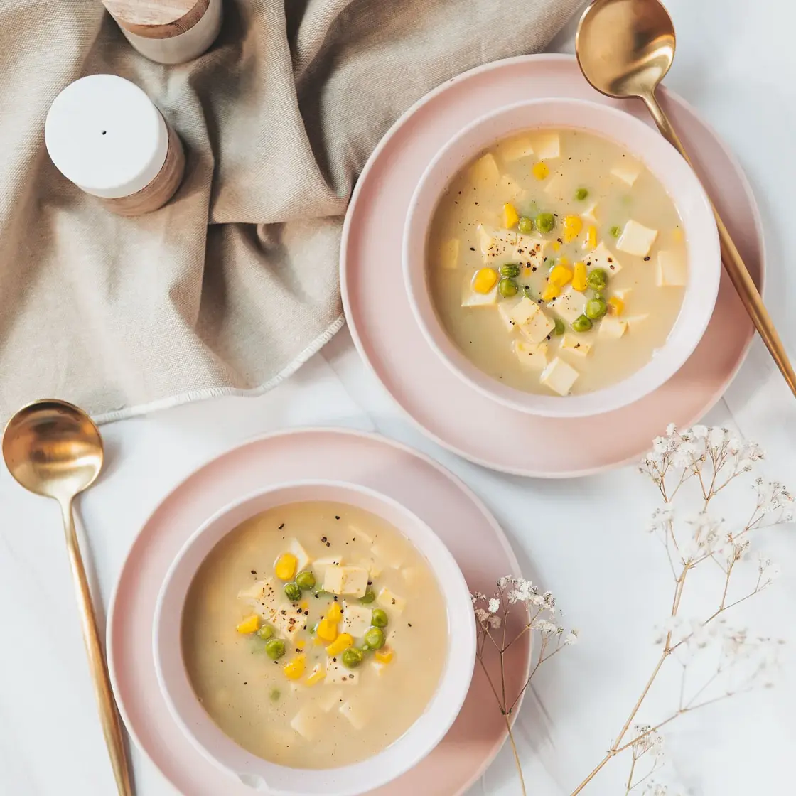Tofu Veggie Curry Soup
