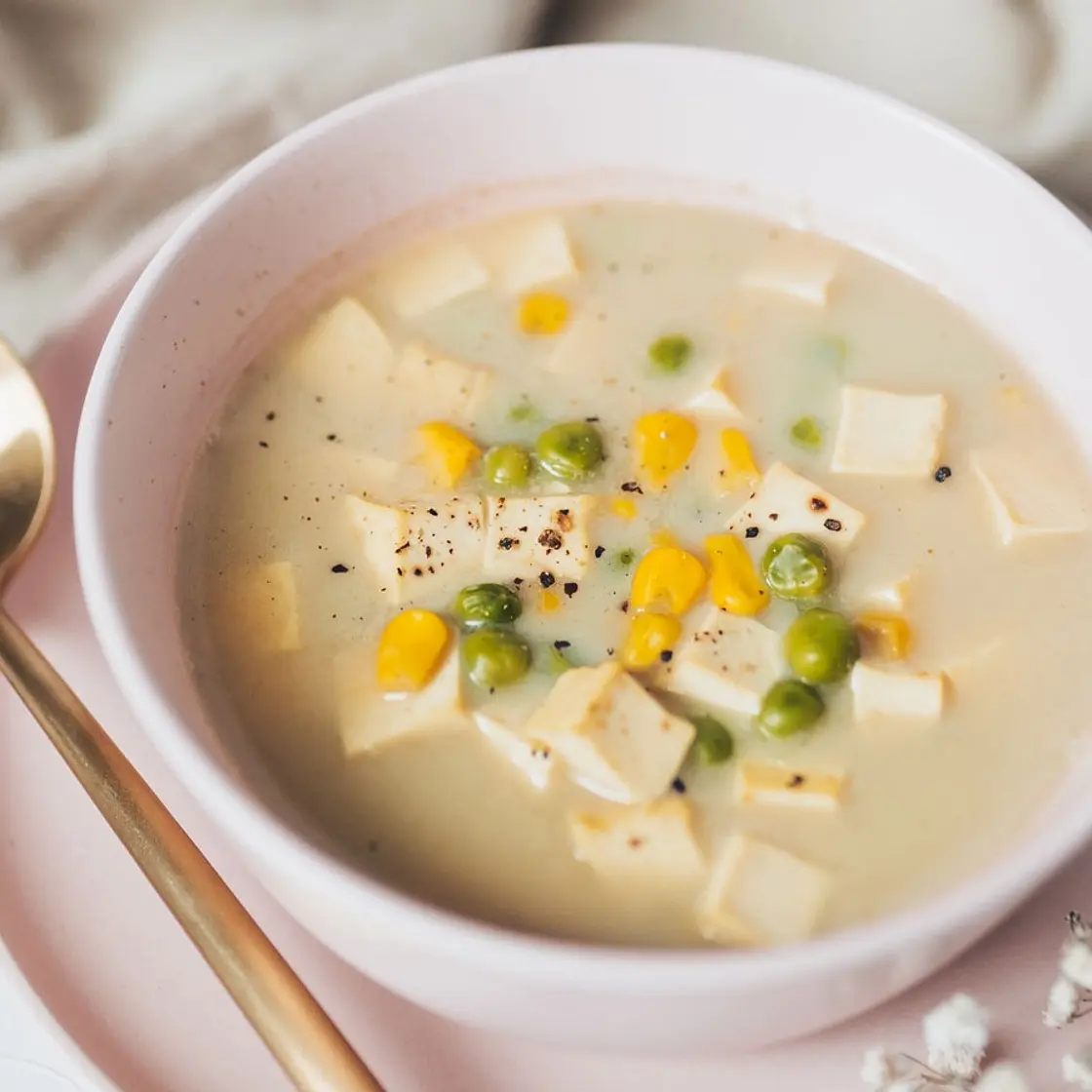 Tofu Veggie Curry Soup