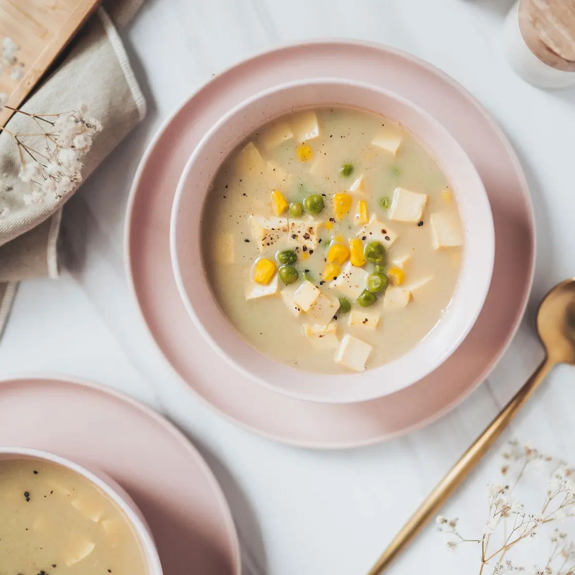 Tofu Veggie Curry Soup