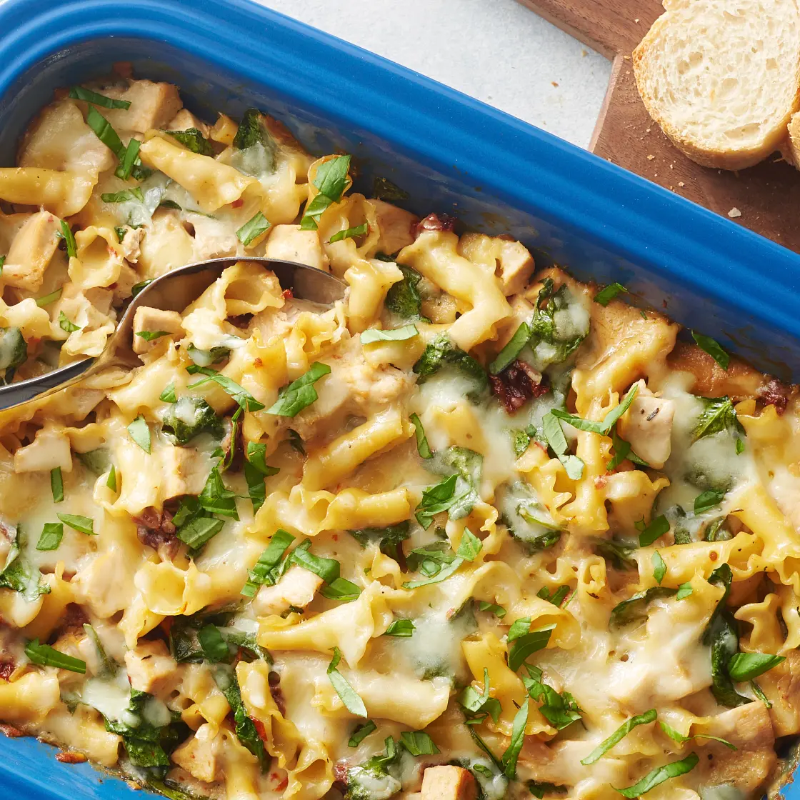 One-Pan Tuscan Chicken Pasta Bake