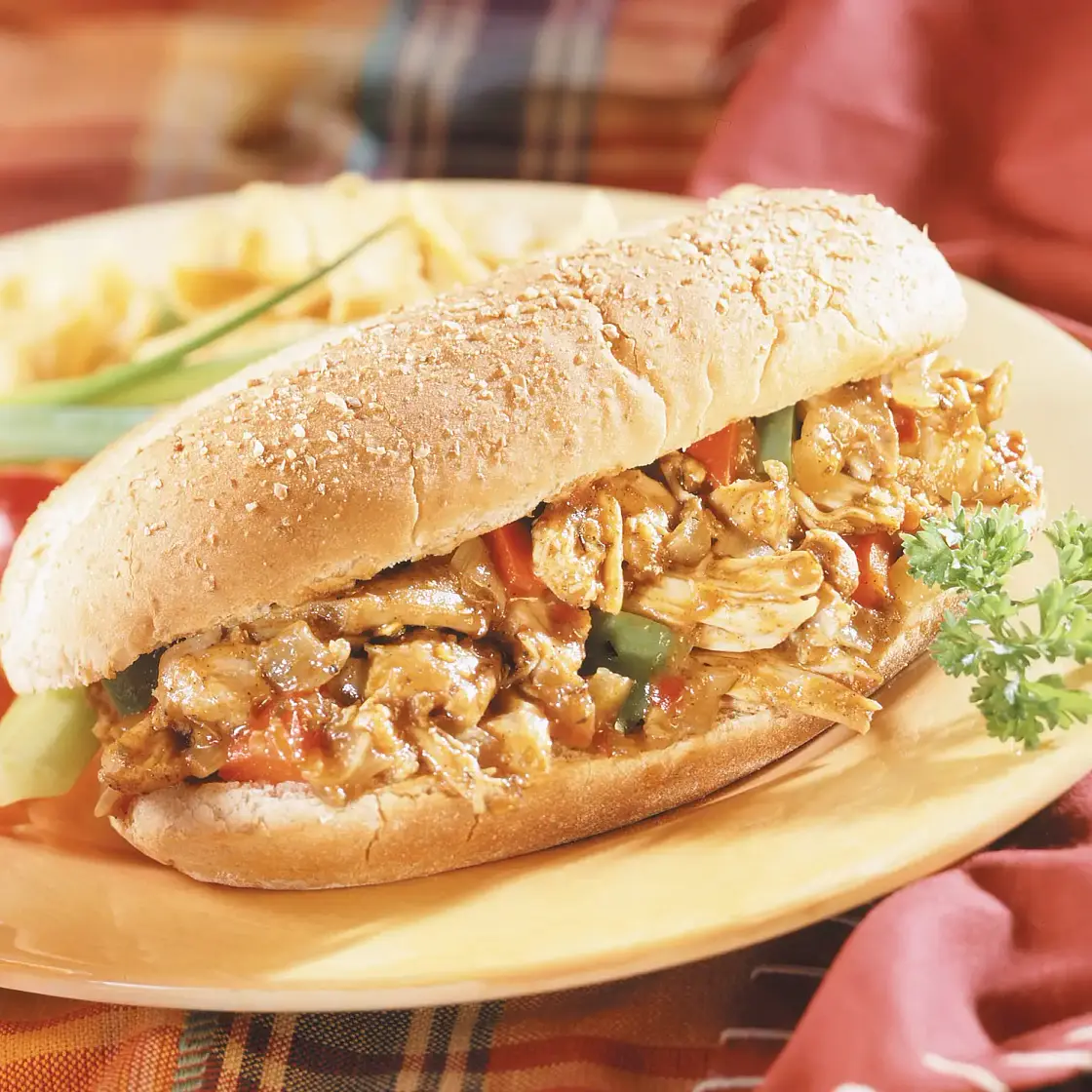 Jerked Chicken Hoagies