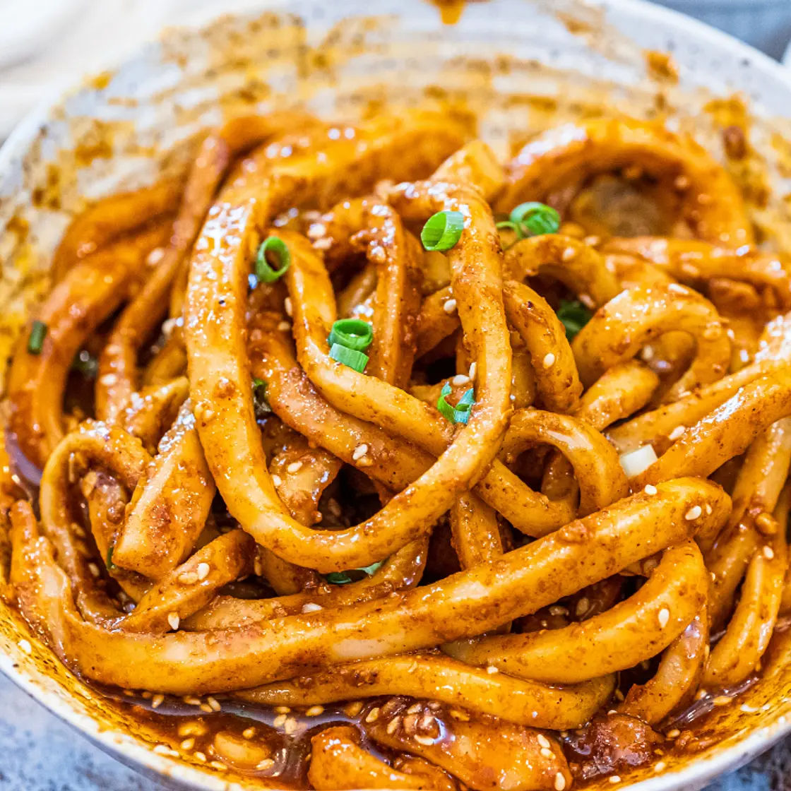 Sichuan Spicy Udon Noodles Tianshui Mian Recipe (甜水面)