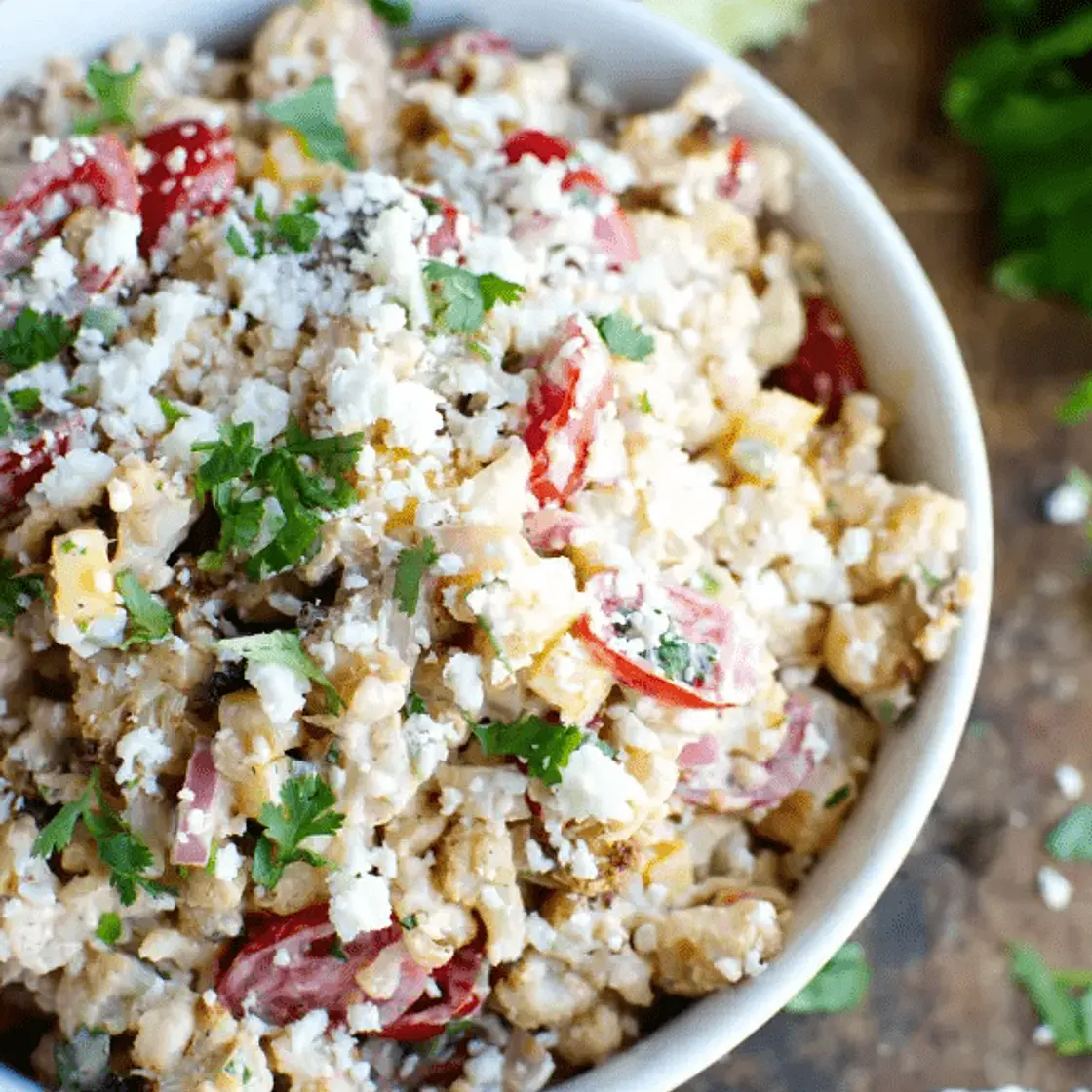 Keto Mexican Street Cauliflower Salad
