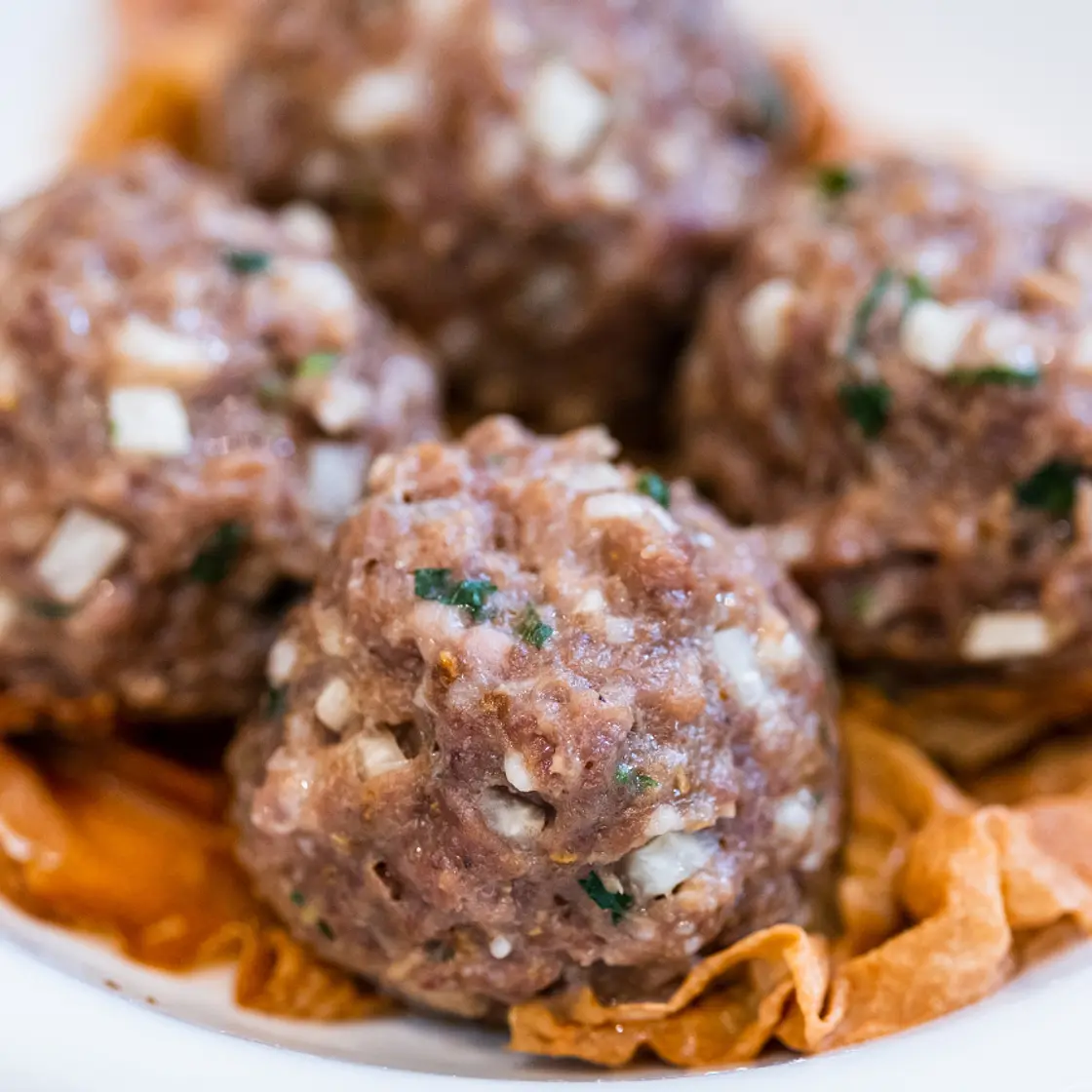 Dim Sum Steamed Beef Meatballs (点心蒸牛肉球)