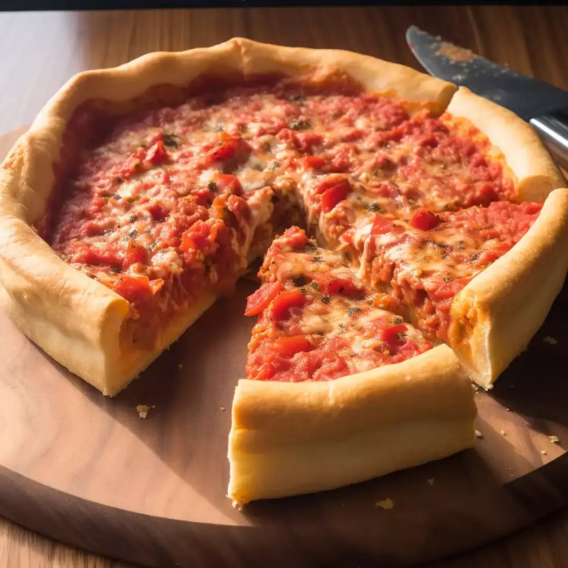 Chicago Style Deep Dish Pizza