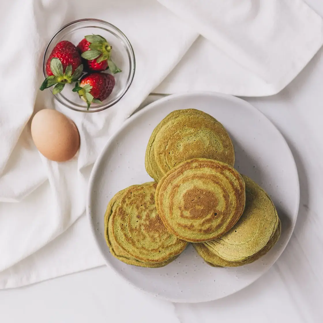 Matcha Protein Pancakes