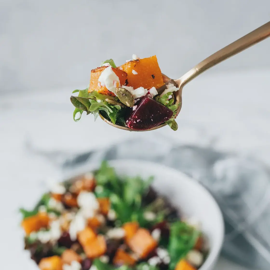 Roasted Squash & Beetroot Salad