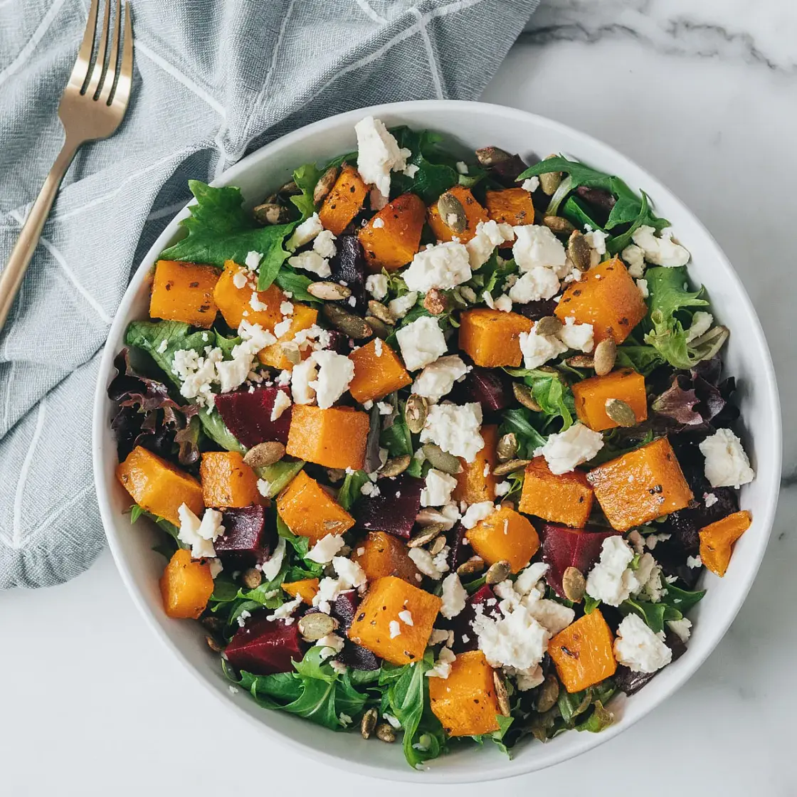 Roasted Squash & Beetroot Salad