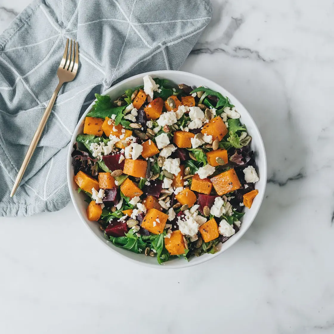 Roasted Squash & Beetroot Salad
