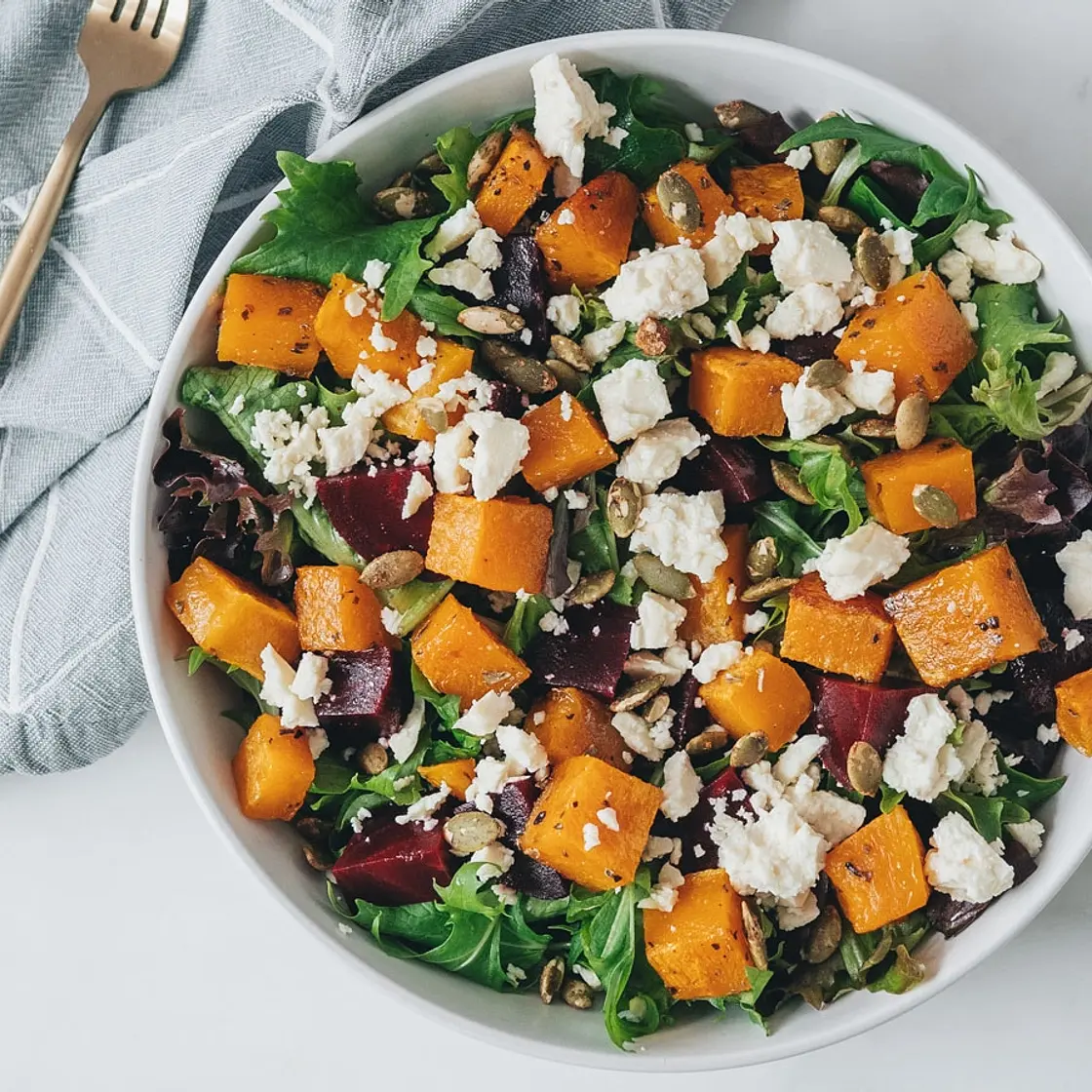 Roasted Squash & Beetroot Salad