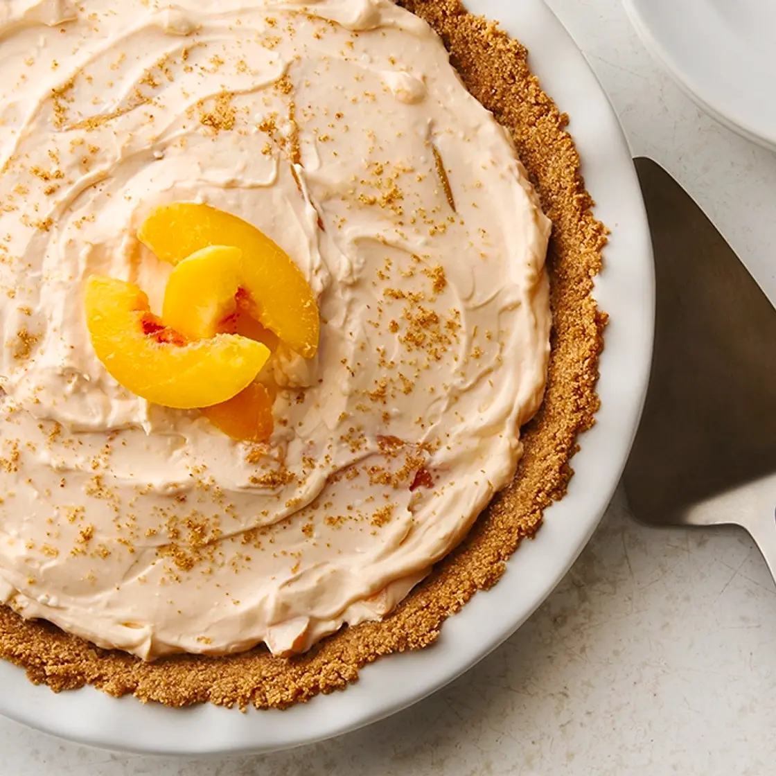 No-Bake Peach Pie