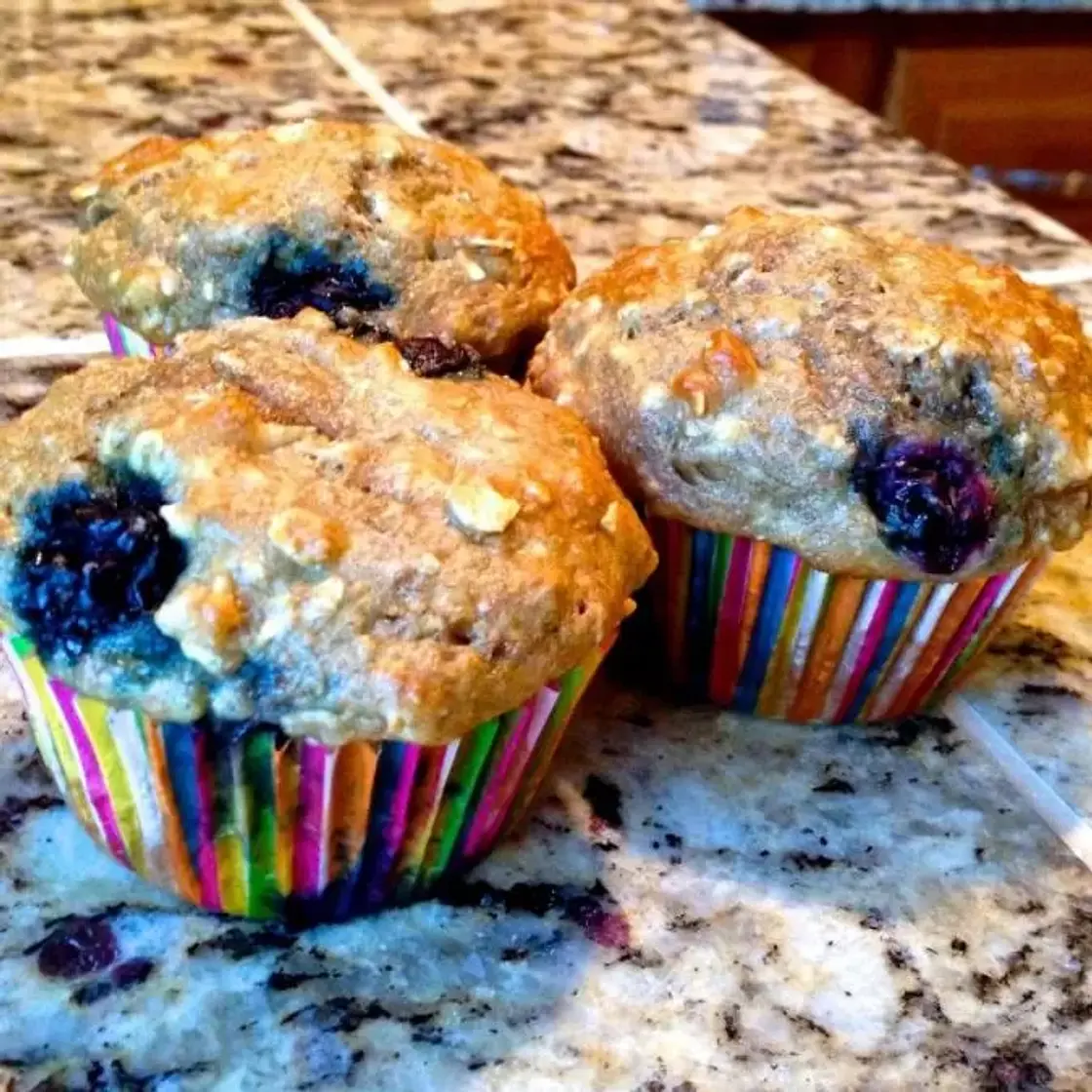 The Best Blueberry Yogurt Whole Wheat Muffins
