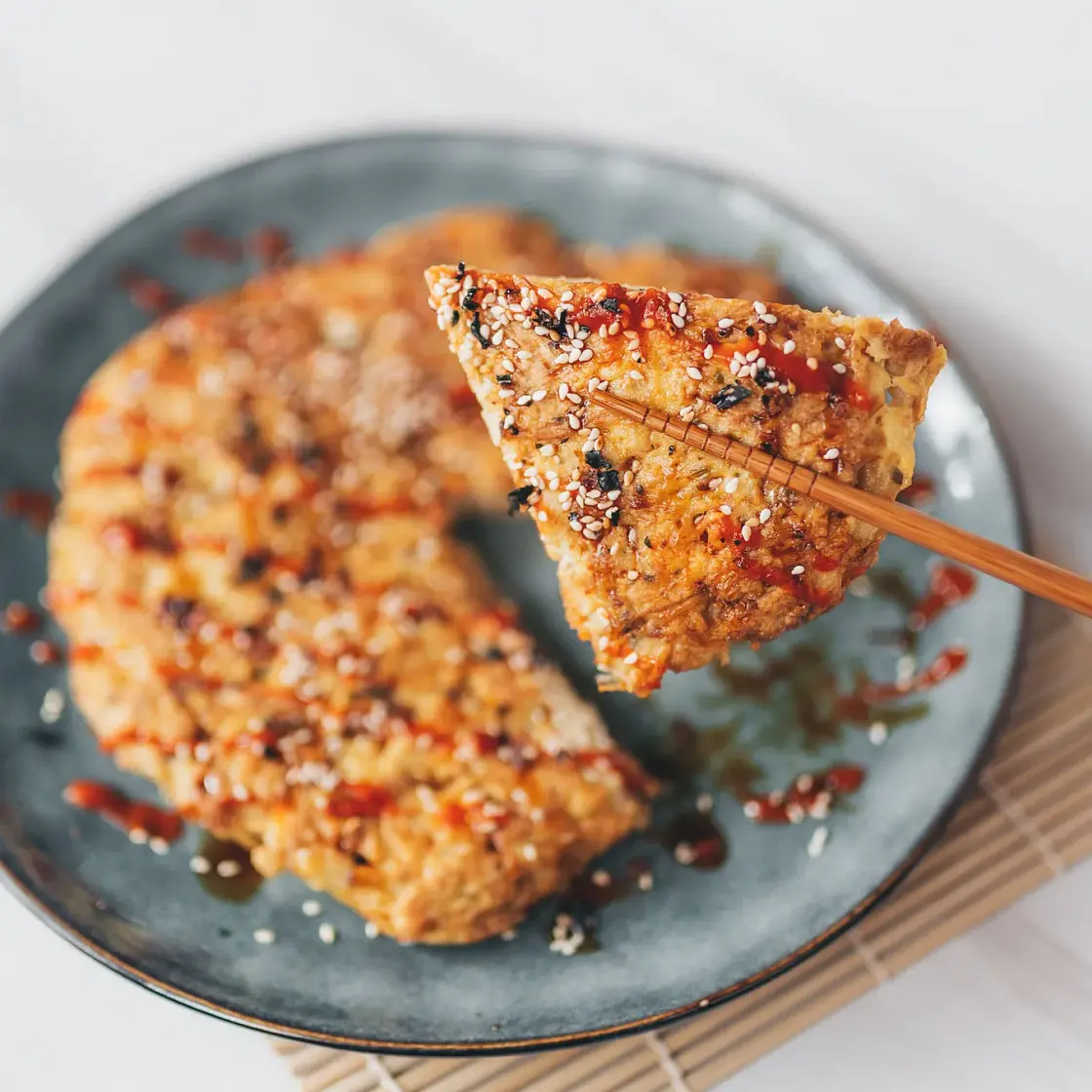 Enoki Mushroom Egg Pancake