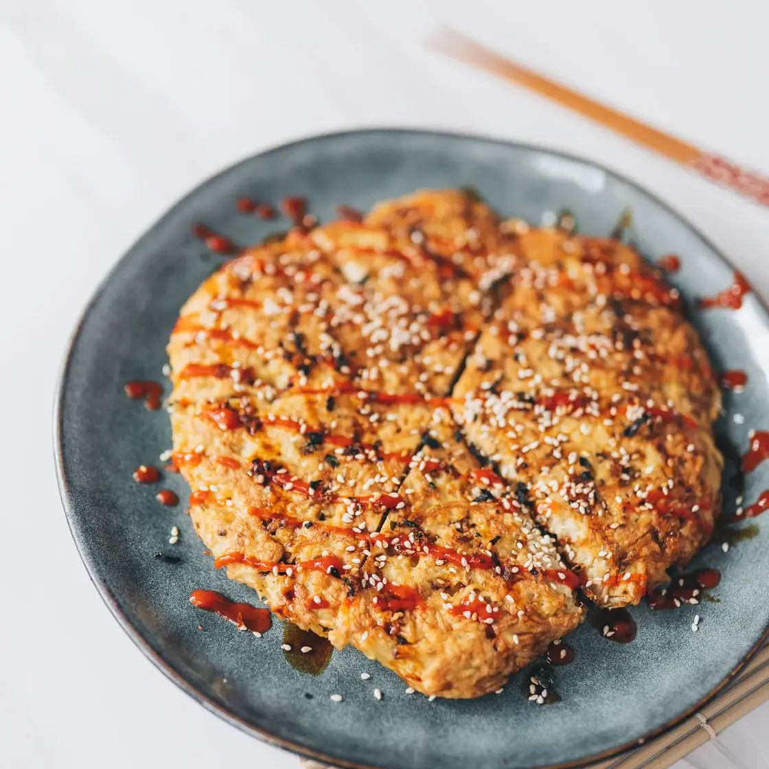 Enoki Mushroom Egg Pancake