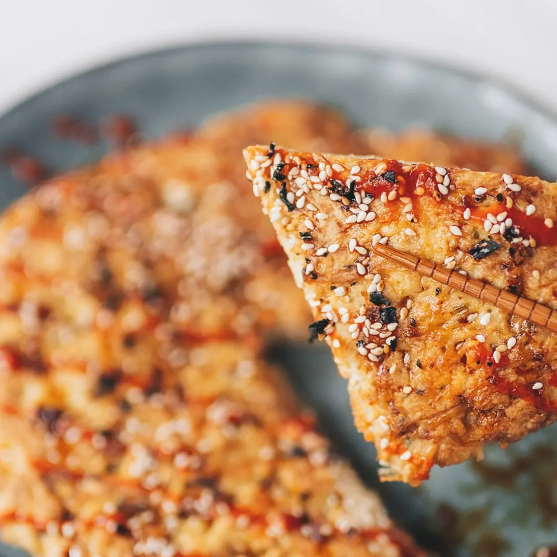 Enoki Mushroom Egg Pancake