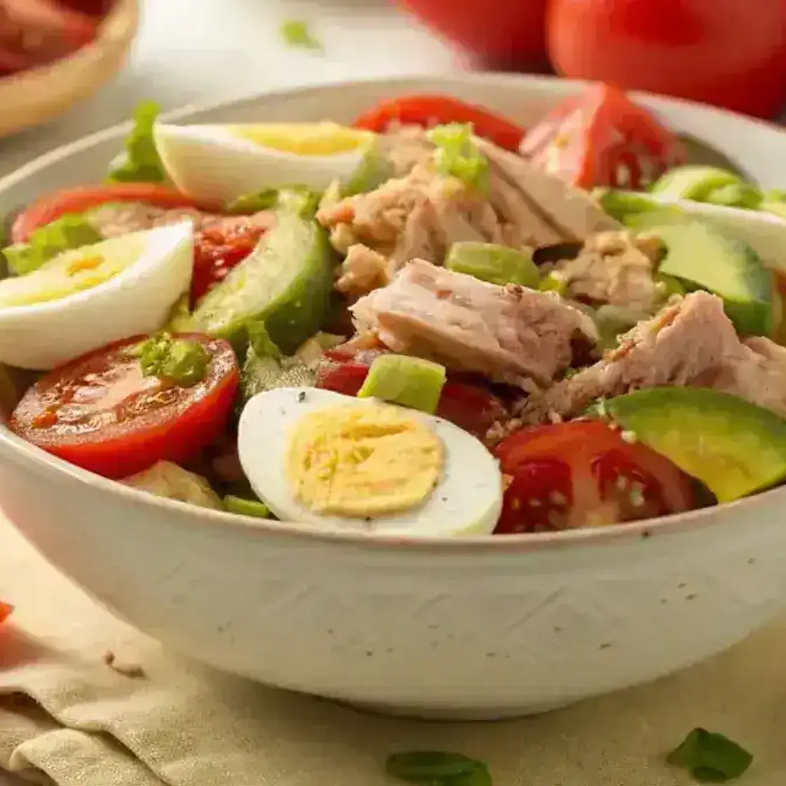 Tuna Tomato Egg Salad
