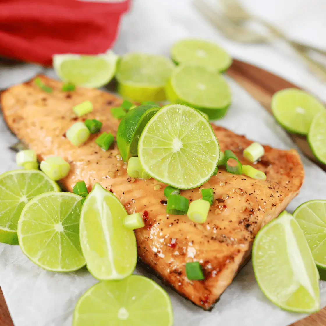 Air Fryer Keto Garlic Butter Salmon