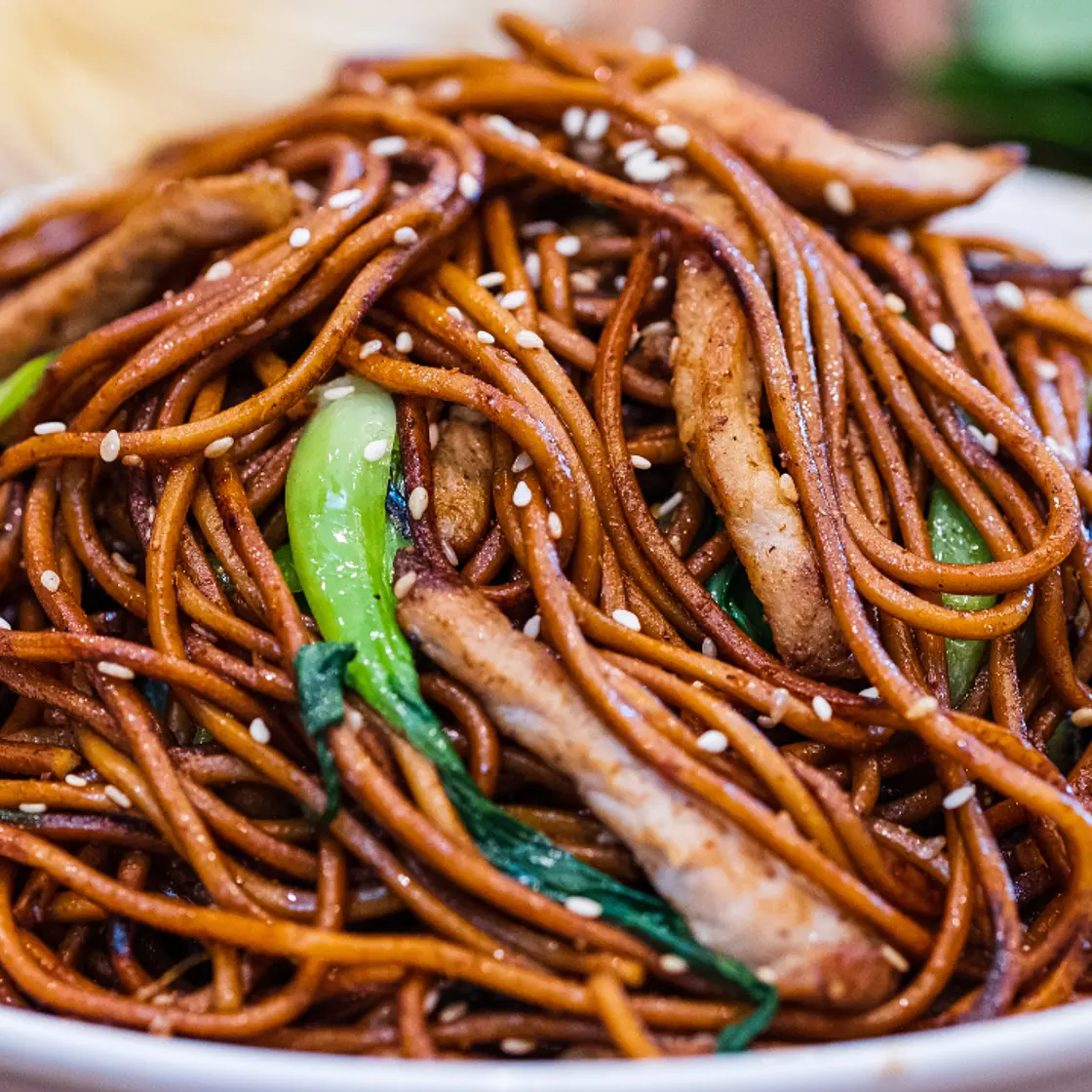 Stir Fry Noodles Pork Chow Mein Recipe (Old Shanghai Style)