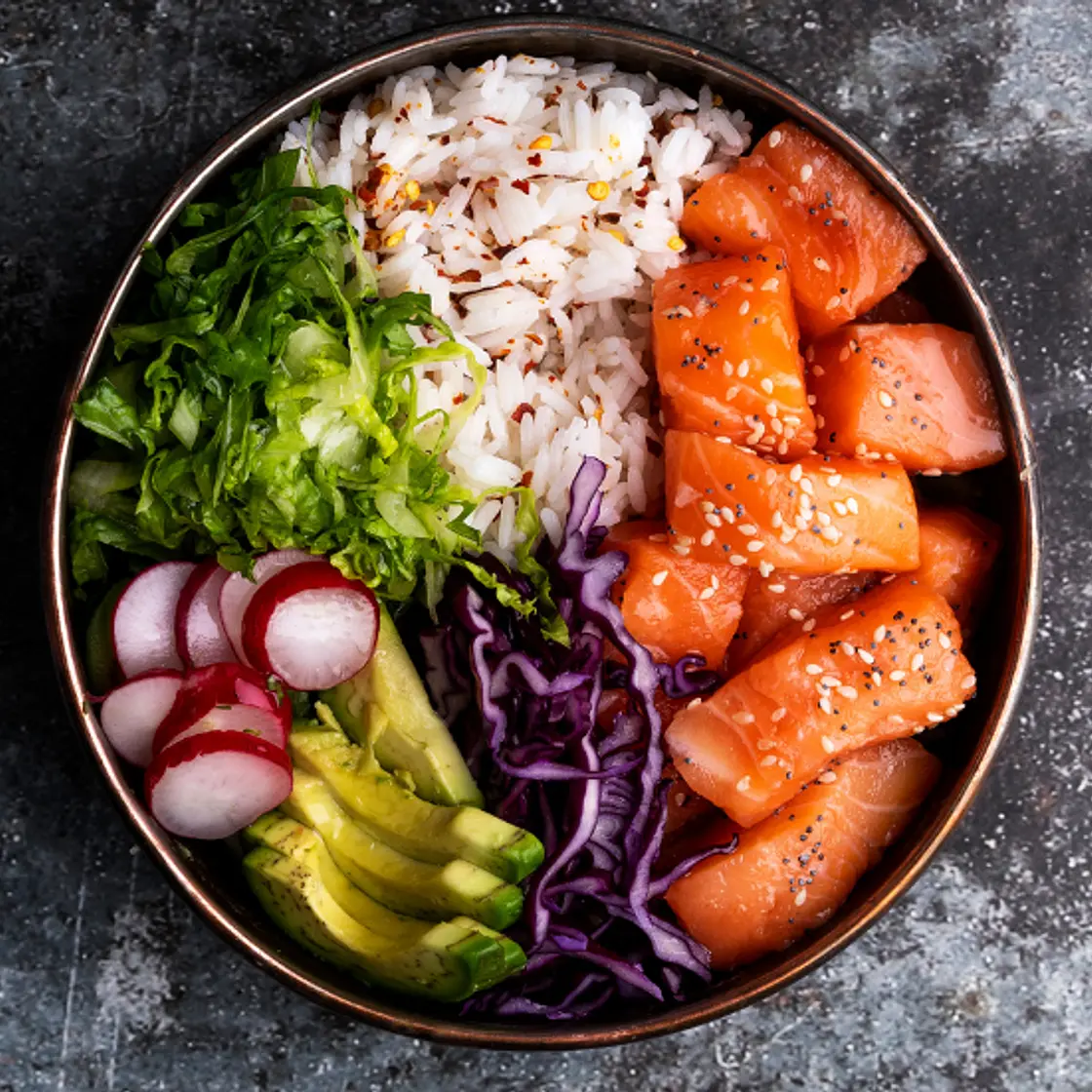Spicy Chipotle Honey Salmon Bowl