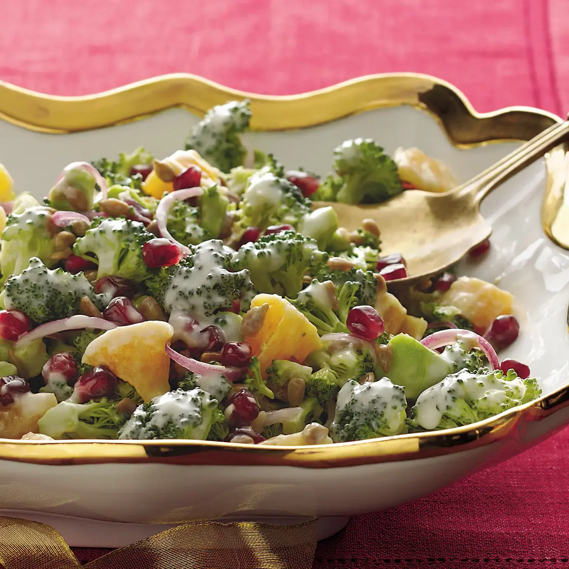 Pomegranate and Citrus Broccoli Salad