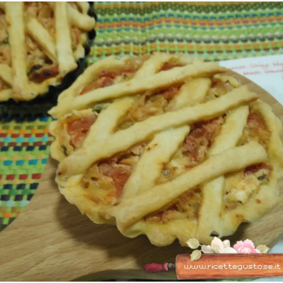 Ricetta crostata salata ai peperoni