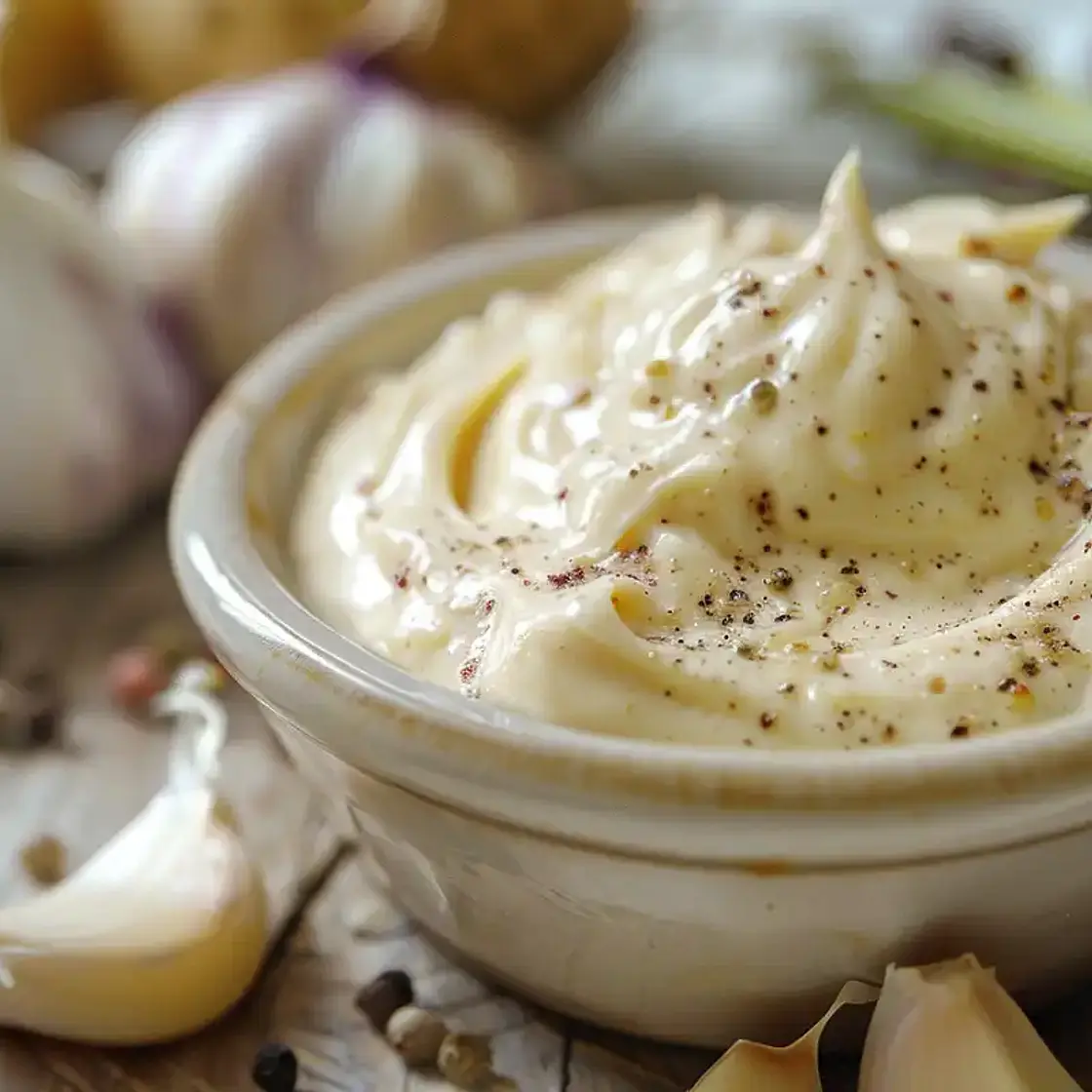 Marinade à la mayonnaise, moutarde et ail