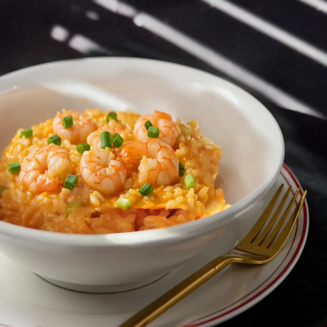 Creamy Gamberi Risotto Recipe (Shrimp Scampi)