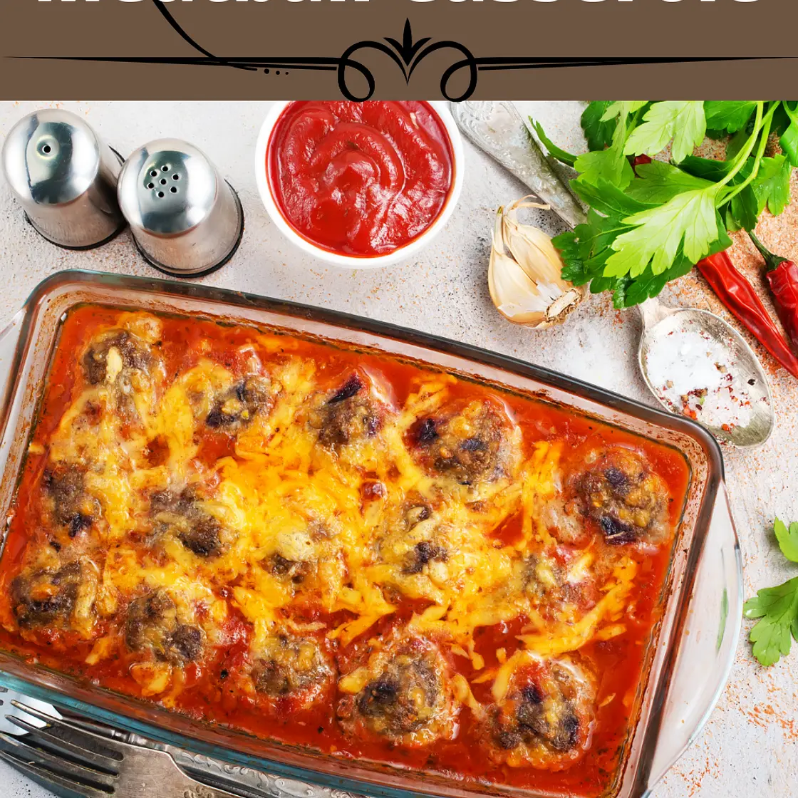 Cheesy Meatball Casserole