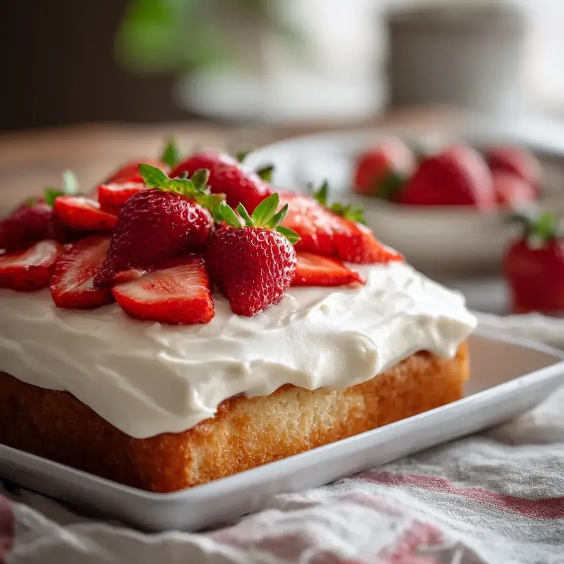 Simple Strawberry Cake Recipe