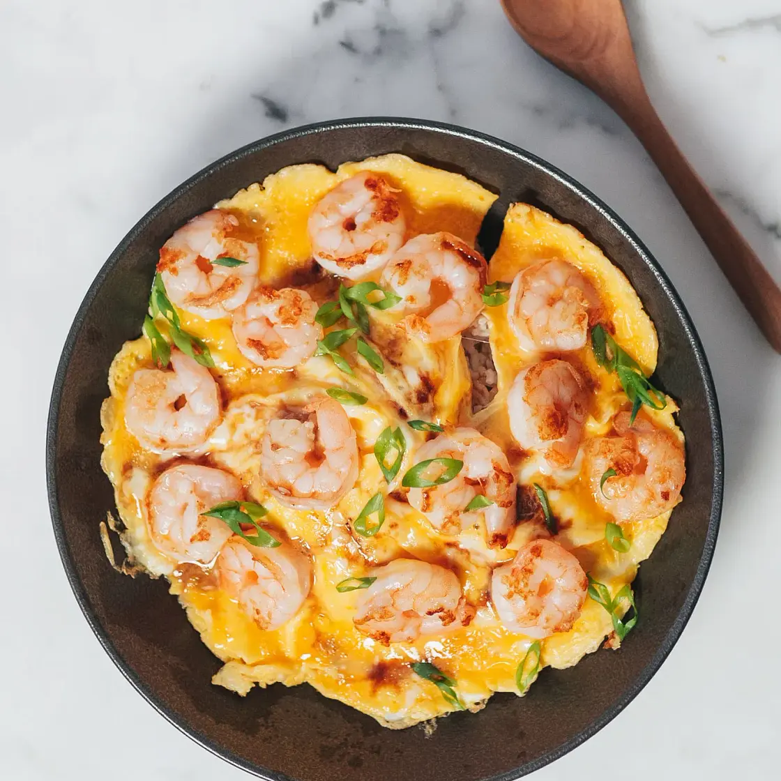Scrambled Eggs with Shrimps