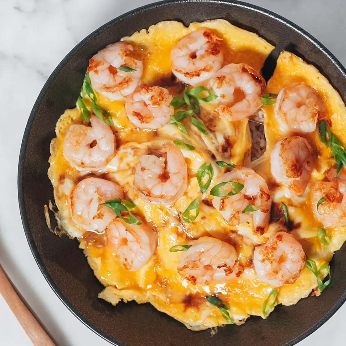 Scrambled Eggs with Shrimps