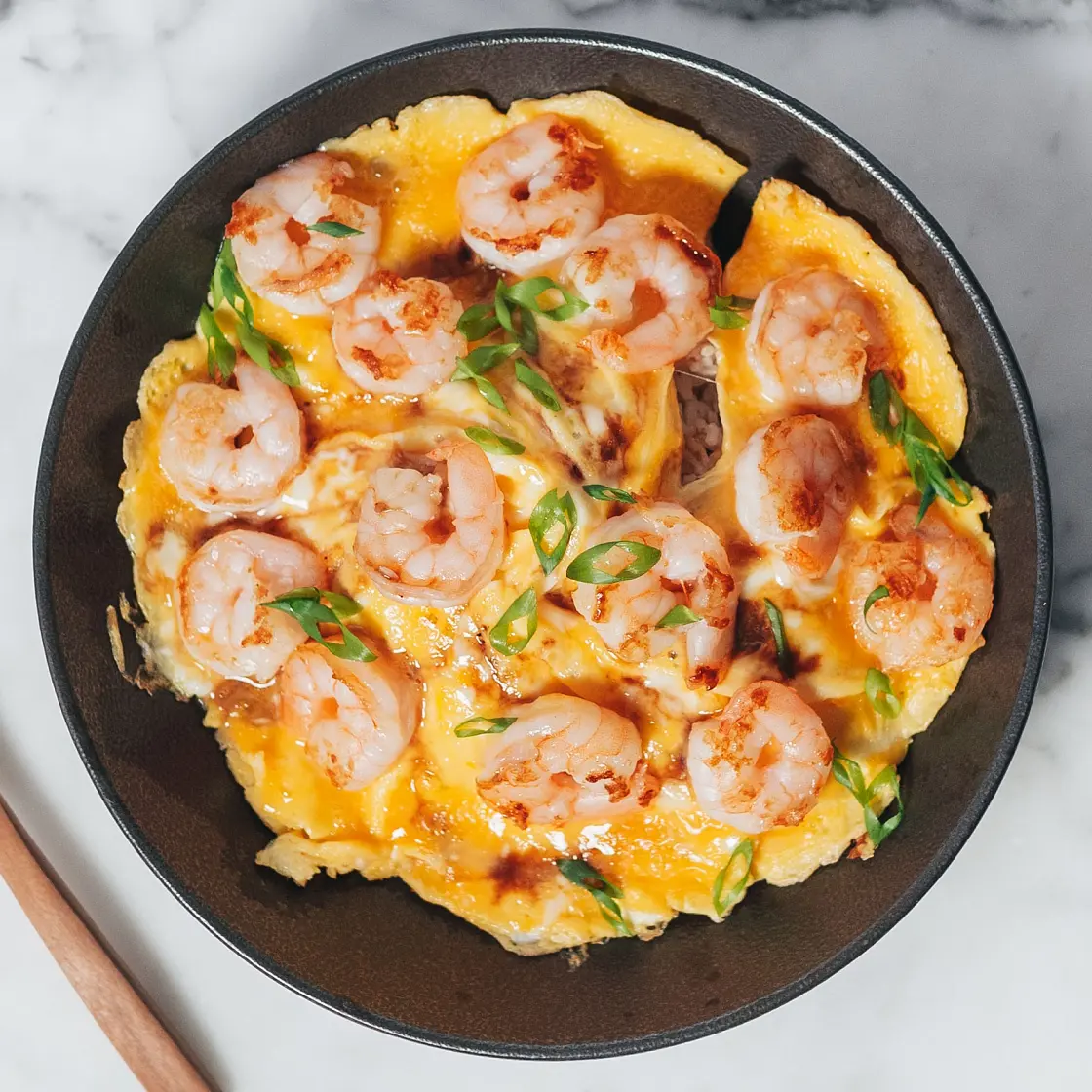 Scrambled Eggs with Shrimps