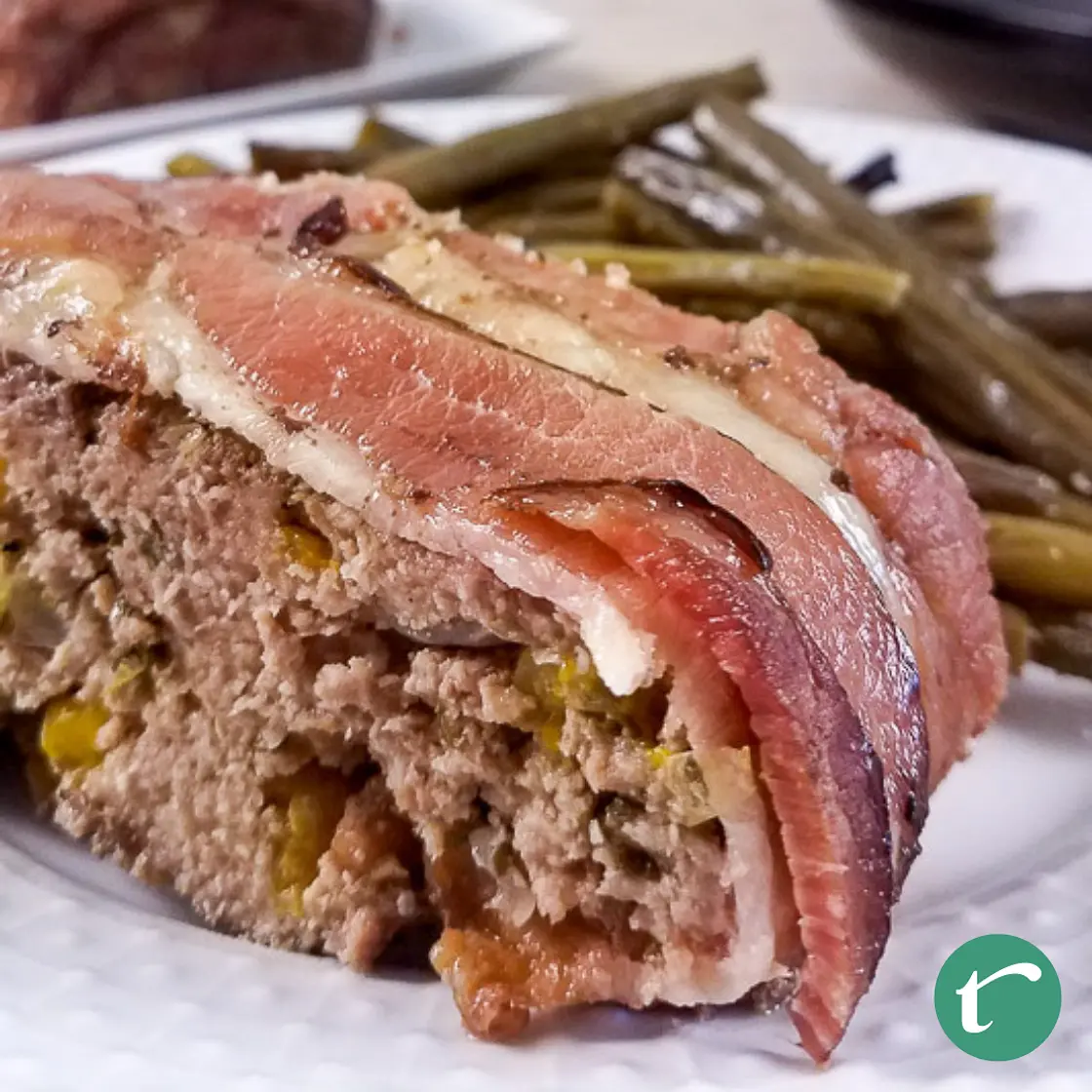 Slow Cooker Low-Carb Meatloaf Wrapped in Bacon